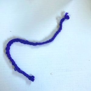 Crocheted chain for accessories, can be used at bracelets